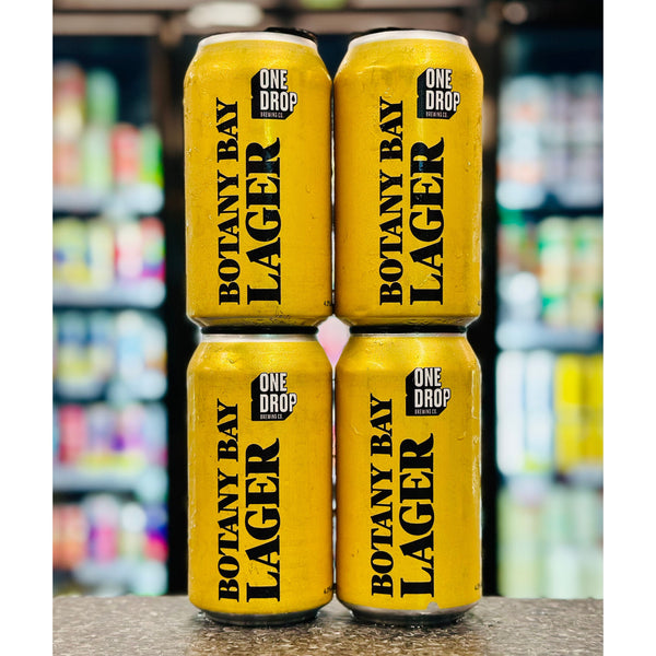 ONE DROP BREWING BOTANY BAY LAGER 4.3% ABV