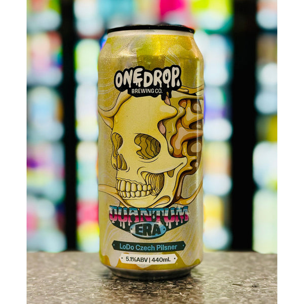 'MIX 6 OR MORE GET 20% OFF' ONE DROP BREWING QUANTUM ERA LODO CZECH PILSNER 5.1% ABV