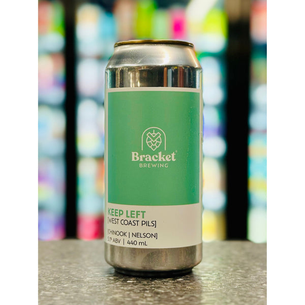 'MIX 6 OR MORE GET 20% OFF' BRACKET BREWING KEEP LEFT WEST COAST PILSNER 5.1% ABV