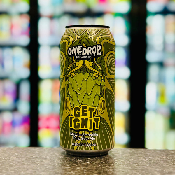 'MIX 6 OR MORE GET 20% OFF' ONE DROP BREWING GET IGNIT MATCHA SMOOTHIE PULP SOUR ALE 6.8% ABV