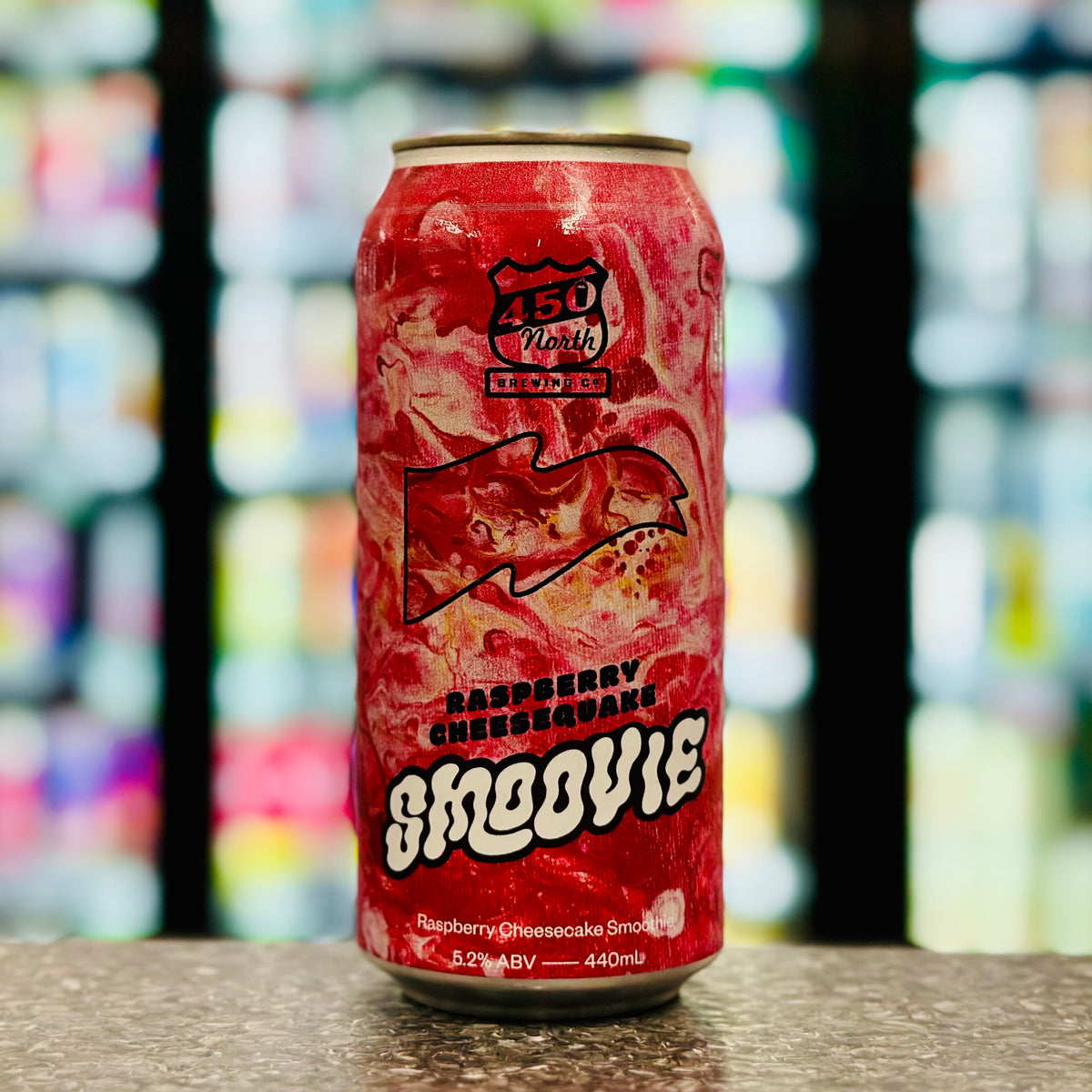 MIX 6 OR MORE GET 20% OFF' GOOD LAND BREWING X 450 NORTH RASPBERRY CHEESEQUAKE SMOOVIE 5.2% ABV