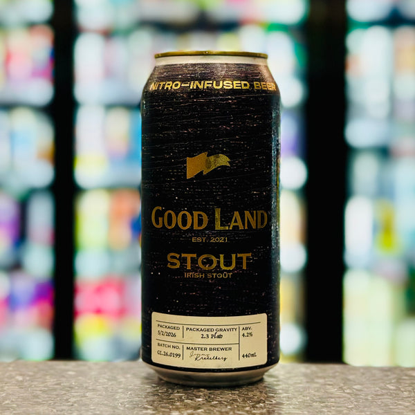'MIX 6 OR MORE GET 20% OFF' GOOD LAND BREWING IRISH STOUT 4.2% ABV