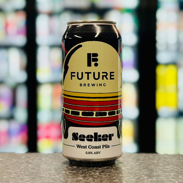 'MIX 6 OR MORE GET 20% OFF' SEEKER BREWING X FUTURE BREWING WHERE TO NOW? WEST COAST PILS 5.8% ABV