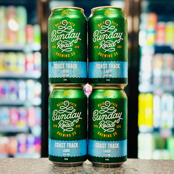 SUNDAY ROAD BREWING COAST TRACK LAGER 4.7% ABV
