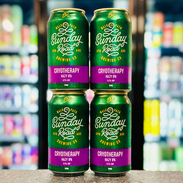 SUNDAY ROAD BREWING CRYOTHERAPY HAZY IPA 6.1% ABV (MANAGER'S PICK)