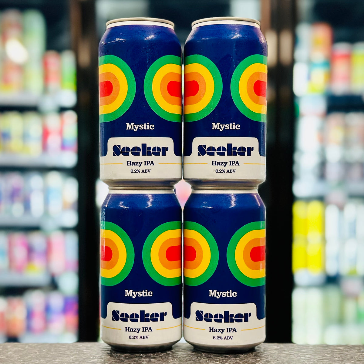SEEKER BREWING MYSTIC HAZY IPA 6.2% ABV (MANAGER'S AKA @LEIGHZHAZYDAYZ PICK)