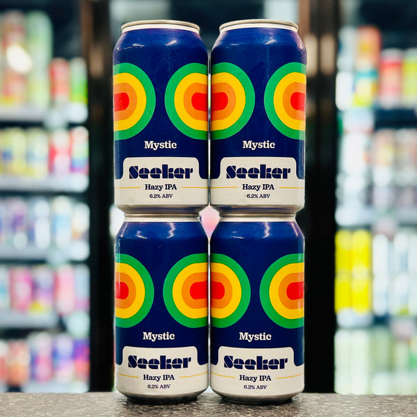 SEEKER BREWING MYSTIC HAZY IPA 6.2% ABV (MANAGER'S AKA @LEIGHZHAZYDAYZ PICK)