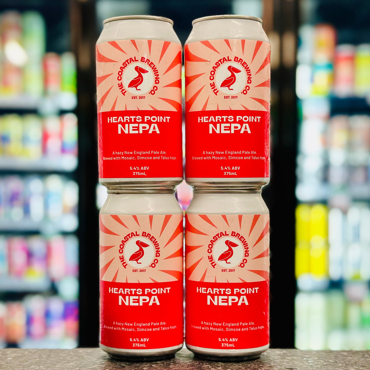 COASTAL BREWING CO. HEARTS POINTS NEW ENGLAND PALE 5.4% ABV