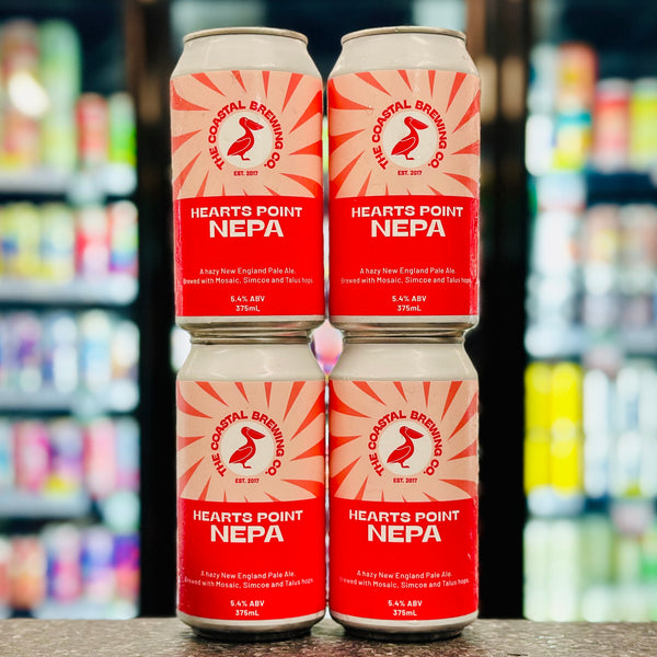 COASTAL BREWING CO. HEARTS POINTS NEW ENGLAND PALE 5.4% ABV