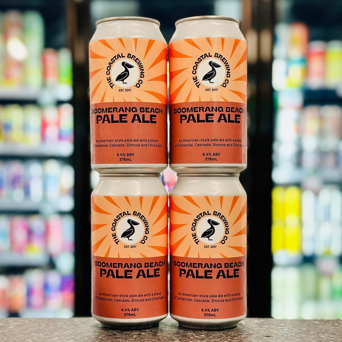 COASTAL BREWING CO. BOOMERANG BEACH PALE ALE 5.4% ABV