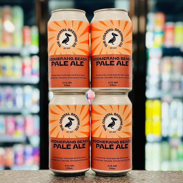 COASTAL BREWING CO. BOOMERANG BEACH PALE ALE 5.4% ABV