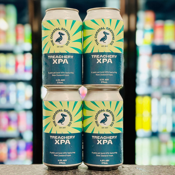 COASTAL BREWING CO. TREACHERY XPA 4.5% ABV