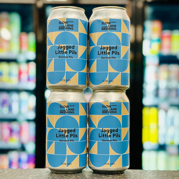 SLOW LANE BREWING JAGGED LITTLE PILS GERMAN PILS 5% ABV