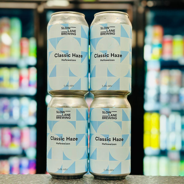 SLOW LANE BREWING CLASSIC HAZE HEFEWEIZEN 5.6% ABV