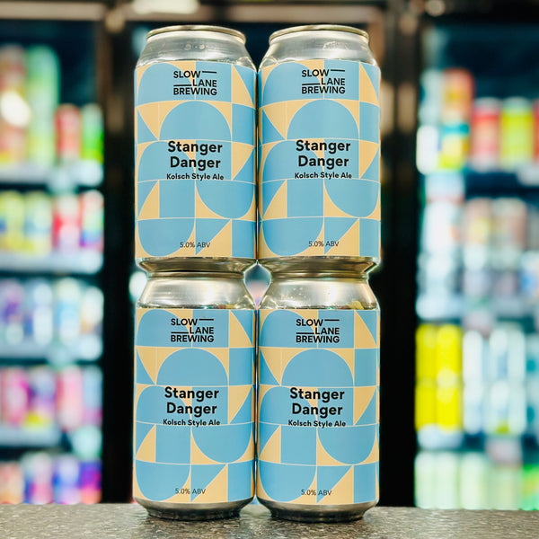 SLOW LANE BREWING STRANGER DANGER KOLSCH STYLE ALE 5% ABV