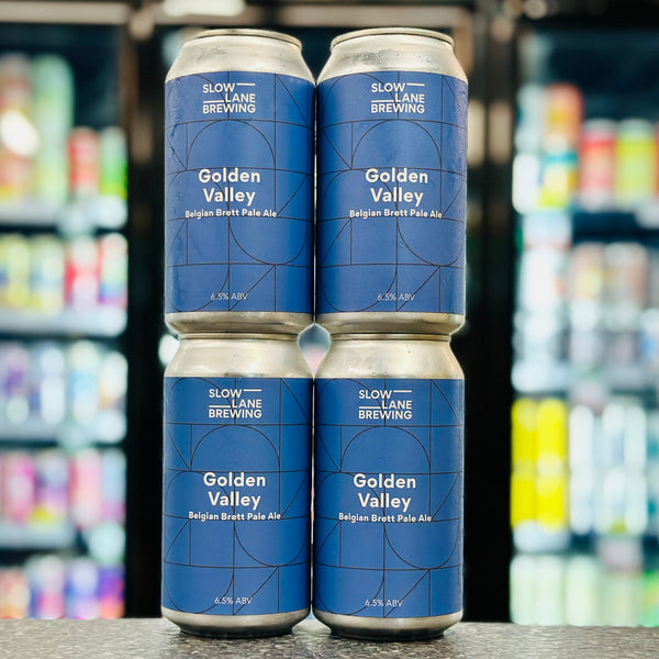 SLOW LANE BREWING GOLDEN VALLEY BELGIUM BRETT PALE ALE 6.5% ABV