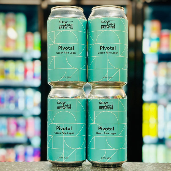 SLOW LANE BREWING PIVOTAL CZECH PALE LAGER 4% ABV