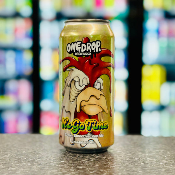 'MIX 6 OR MORE GET 20% OFF' ONE DROP BREWING IT'S GO TIME CREAM SMOOTHIE SOUR ALE 7.1% ABV