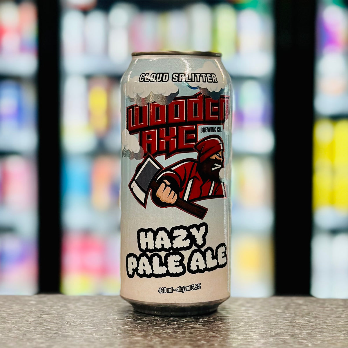 MIX 6 OR MORE GET 20% OFF' WOODEN AXE BREWING CLOUD SPLITTER HAZY PALE ALE 5.5% ABV