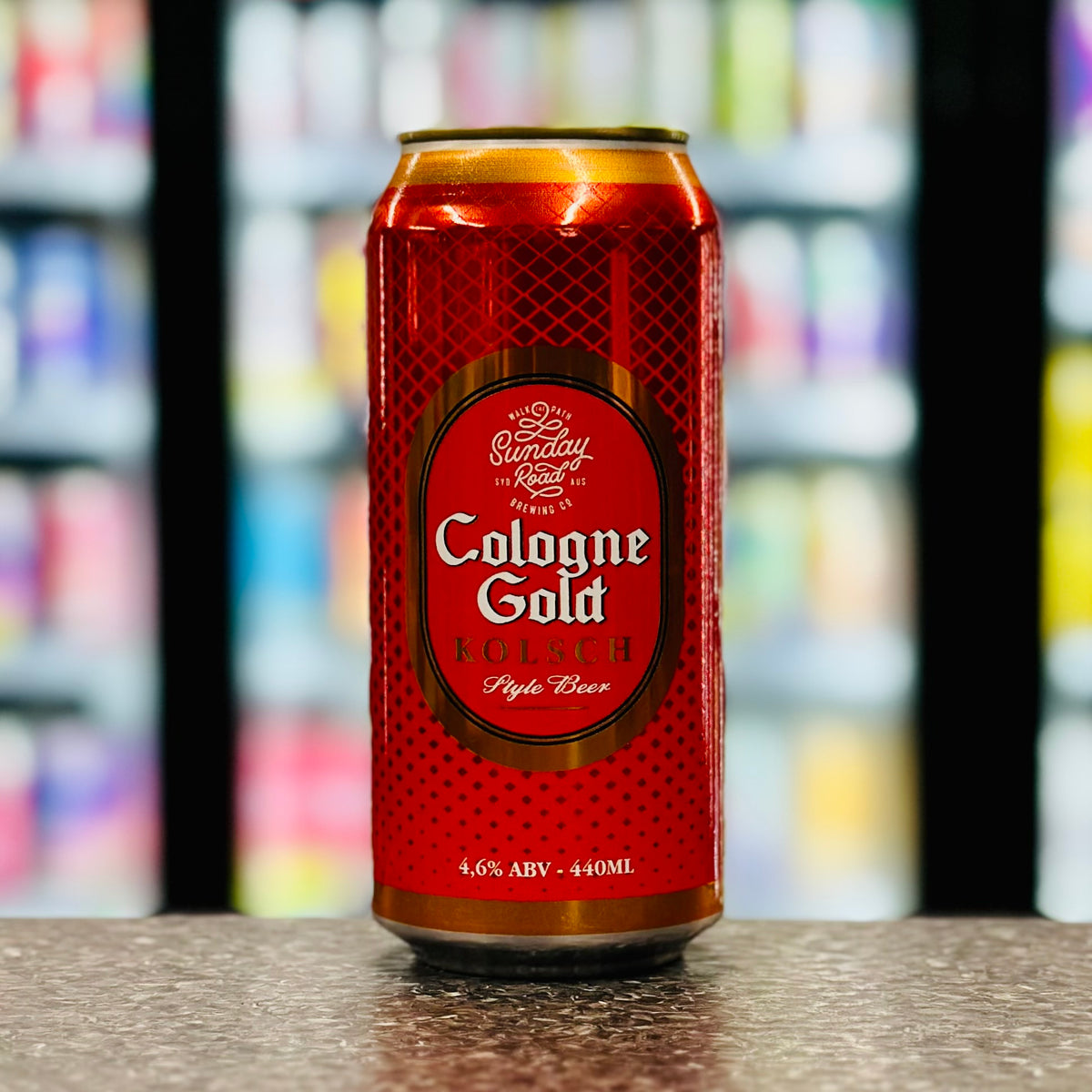 MIX 6 OR MORE GET 20% OFF' SUNDAY ROAD BREWING COLOGNE GOLD KOLSCH STLE BEER 4.6% ABV