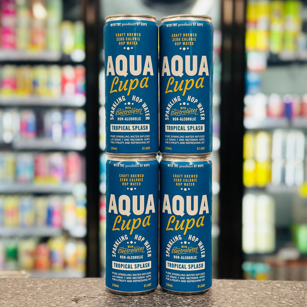 AQUA LUPA SPARKLING HOP WATER 4 PACK