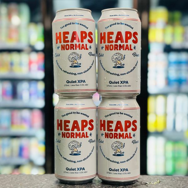HEAPS NORMAL QUIET XPA NON ALCOHOLIC BEER 4 PACK