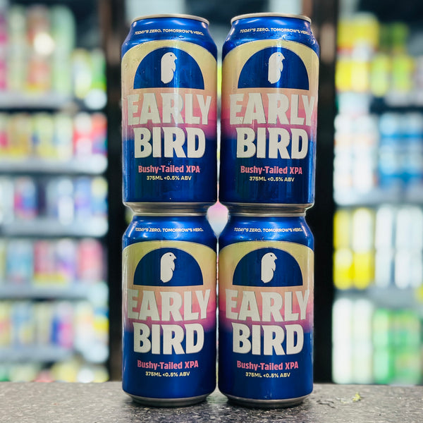 EARLY BIRD BUSHY-TAILED XPA NON ALCOHOLIC BEER 4 PACK