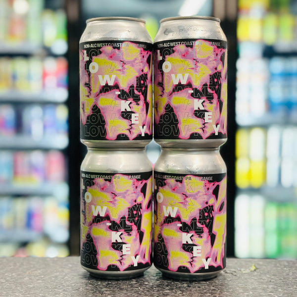 RANGE BREWING LOW-KEY WEST COAST IPA NON ALCOHOLIC BEER 4 PACK