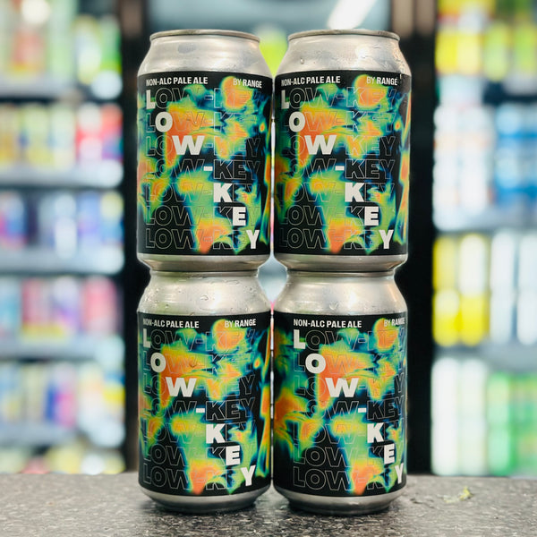 RANGE BREWING LOW-KEY PALE ALE NON ALCOHOLIC BEER 4 PACK