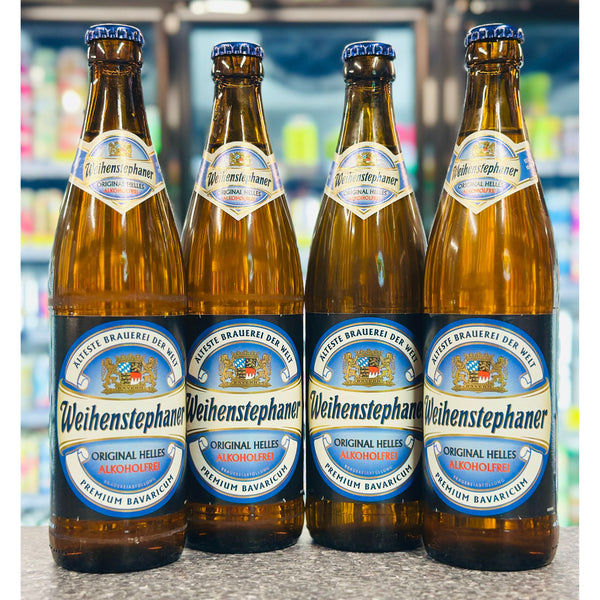 WEIHENSTEPHANER ORIGINAL HELLES NON ALCOHOLIC BEER 4 PACK