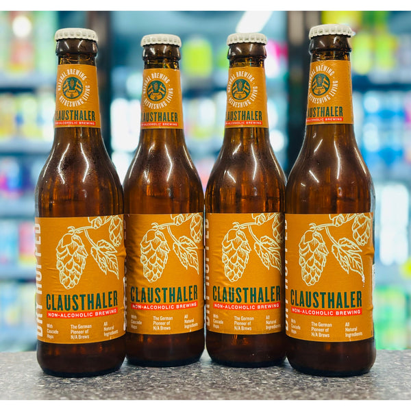 CLAUSTHALER AMBER DRY HOPPED NON ALCOHOLIC BEER 4 PACK