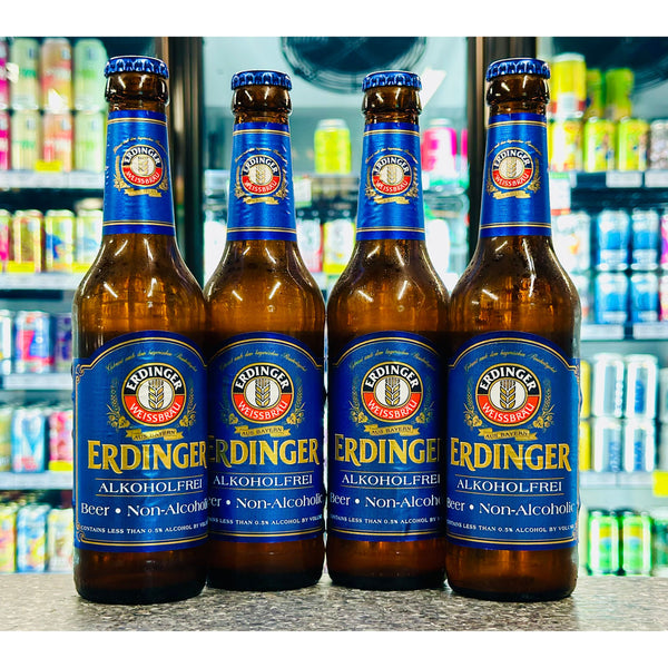 ERDINGER ALKOHOLFREI NON ALCOHOLIC BEER 4 PACK