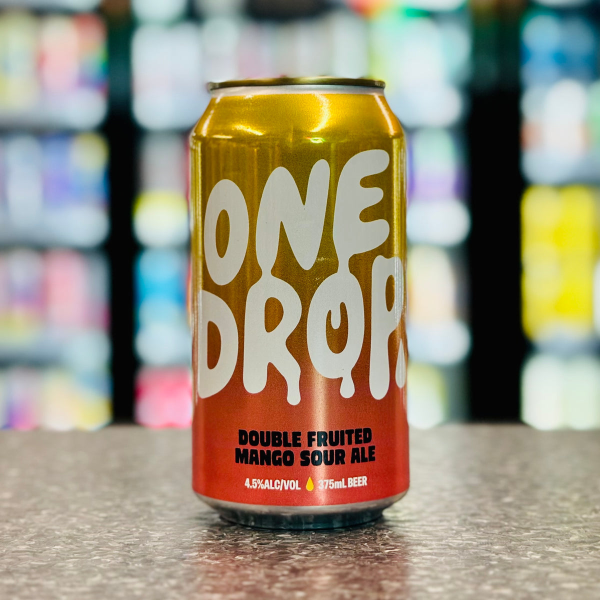MIX 6 OR MORE GET 20% OFF' ONE DROP BREWING DOUBLE FRUITED MANGO SOUR ALE 4.5% ABV 375ml