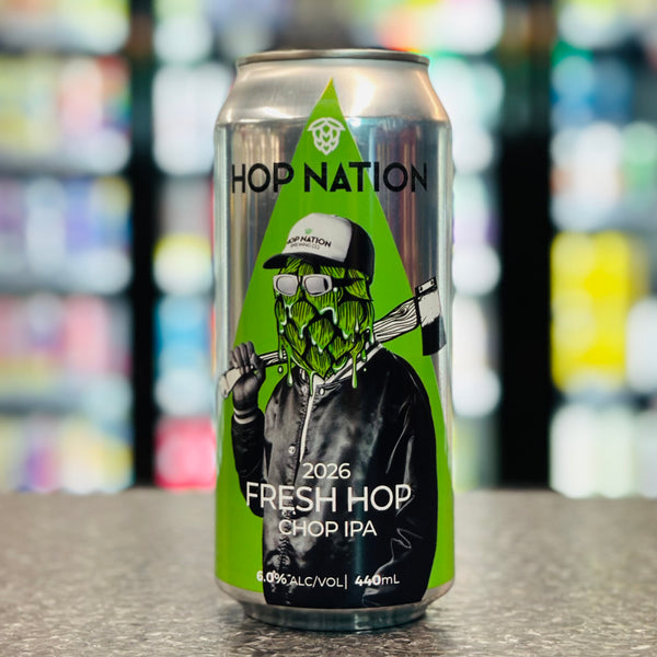 MIX 6 OR MORE GET 20% OFF' HOP NATION 2026 FRESH HOP CHOP IPA 6% ABV