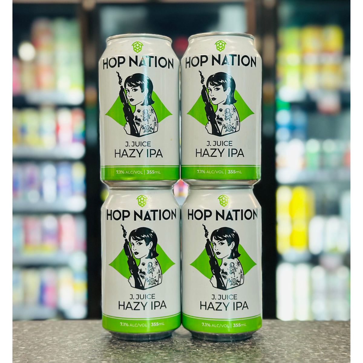HOP NATION J-JUICE HAZY IPA 7.1% ABV 4 PACK