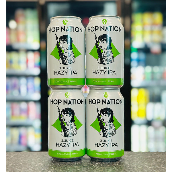 HOP NATION J-JUICE HAZY IPA 7.1% ABV 4 PACK