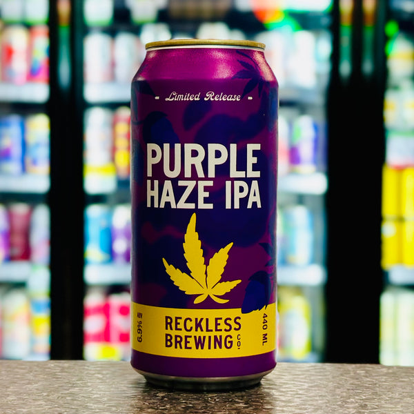 MIX 6 OR MORE GET 20% OFF' RECKLEES BREWING PURPLE HAZE IPA 6.9% ABV