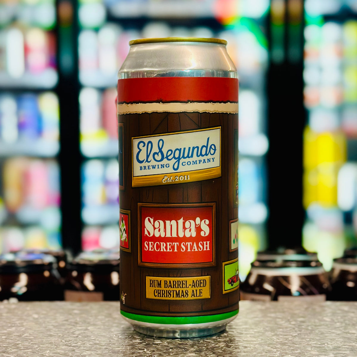 MIX 6 OR MORE GET 20% OFF' EL SEGUNDO SANTAS SECRET STASH RUM BARREL CHRISTMAS ALE 10.6% ABV