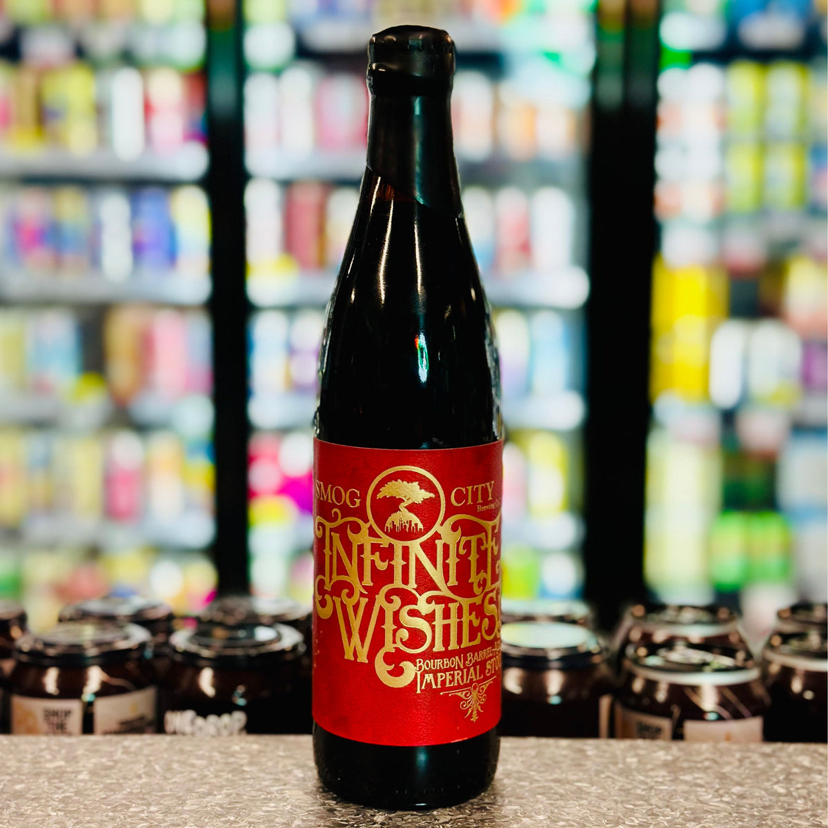 MIX 6 OR MORE GET 20% OFF' SMOG CITY 2022 INFINITIE WISHES BOURBON BARREL-AGED IMPERIAL STOUT 13.7% ABV