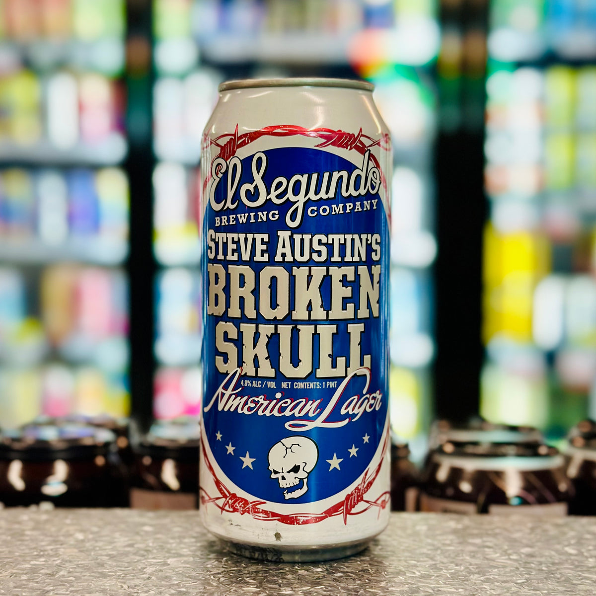 MIX 6 OR MORE GET 20% OFF' EL SEGUNDO STEVE AUSTIN'S BROKEN SKULL LAGER 4.8% ABV