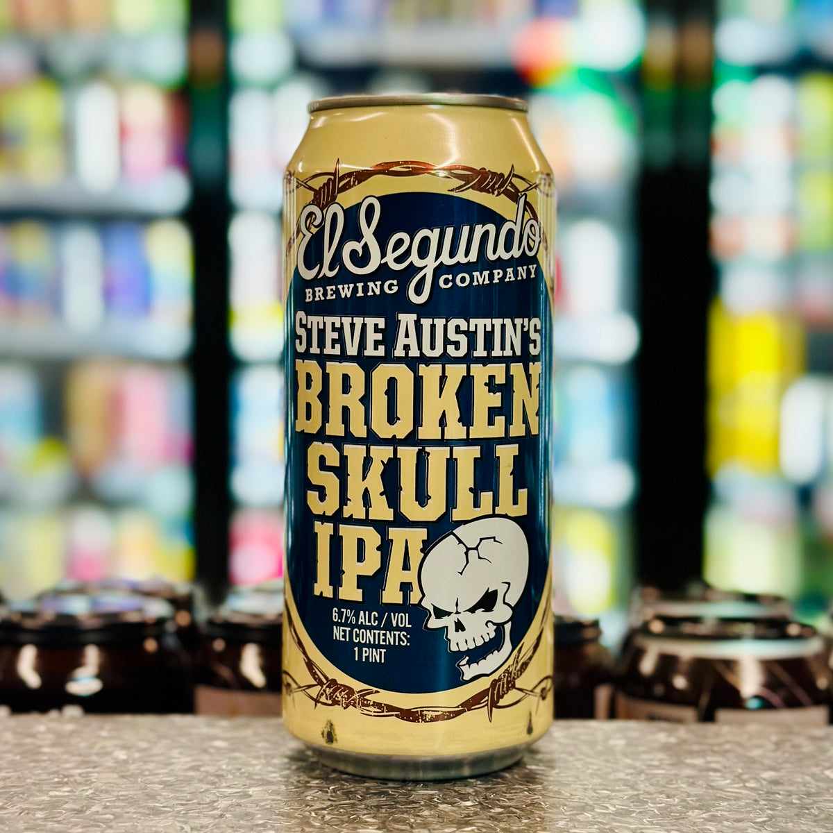 MIX 6 OR MORE GET 20% OFF' EL SEGUNDO STEVE AUSTIN'S BROKEN SKULL IPA 6.7% ABV