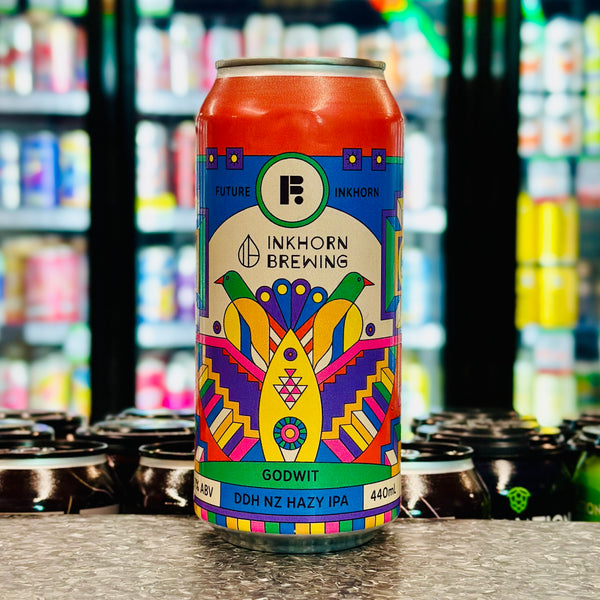 MIX 6 OR MORE GET 20% OFF' FUTURE BREWING X INKHORN BREWING GODWIT DDH NZ HAZY IPA 7% ABV