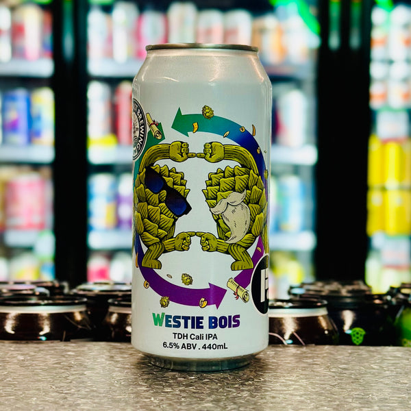 MIX 6 OR MORE GET 20% OFF' FUTURE BREWING X WEST COAST BREWING WESTIE BOIS TDH CALI IPA 6.5% ABV