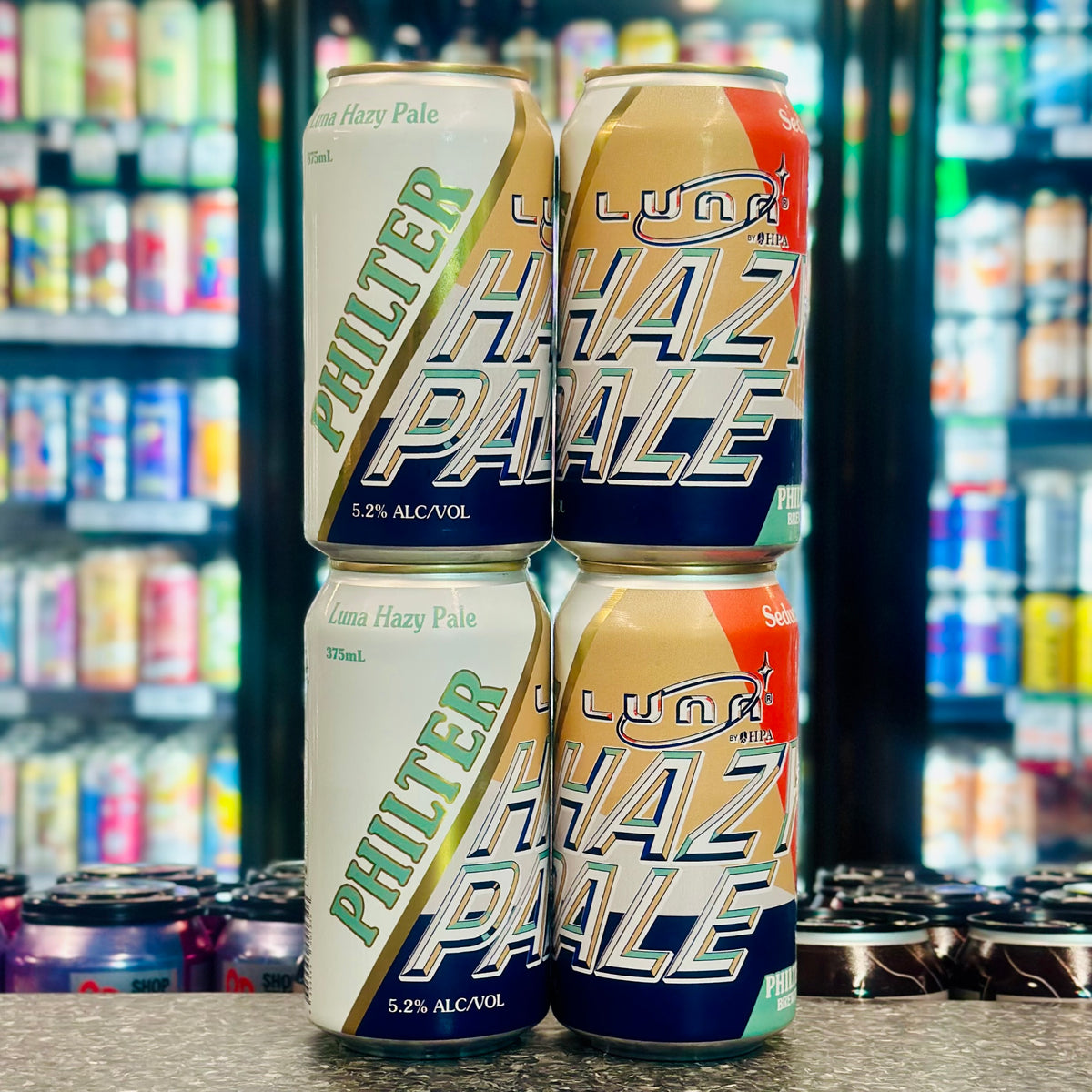 PHILTER BREWING LUNA HAZY PALE 5.2% ABV 4 PACK
