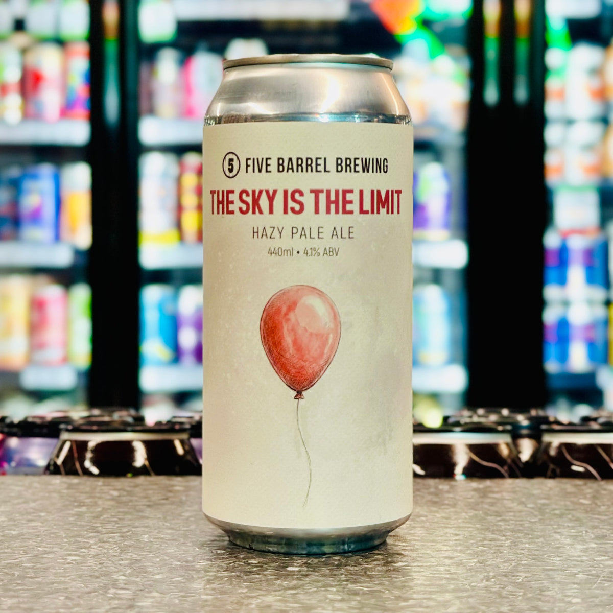 MIX 6 OR MORE GET 20% OFF' FIVE BARREL BREWING THE SKY IS THE LIMIT HAZY PALE ALE 4.1% ABV (Copy)