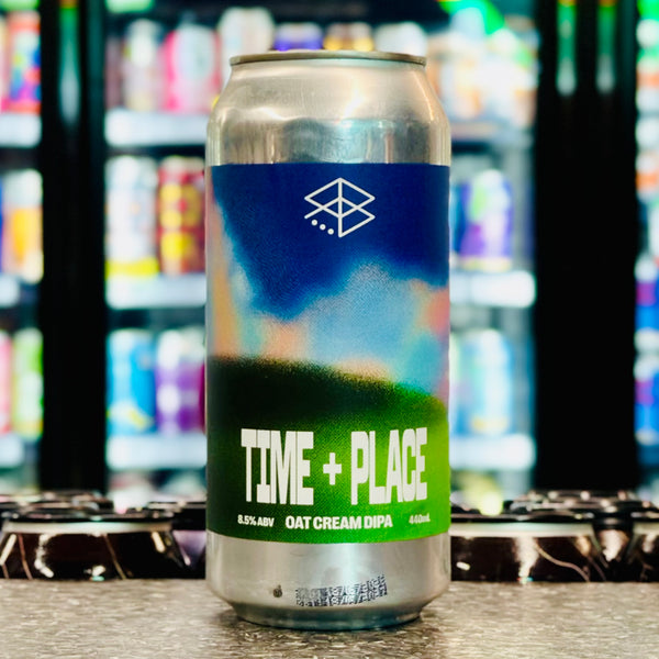 MIX 6 OR MORE GET 20% OFF' RANGE BREWING TIME + PLACE OAT CREAM DOUBLE IPA 8.5% ABV