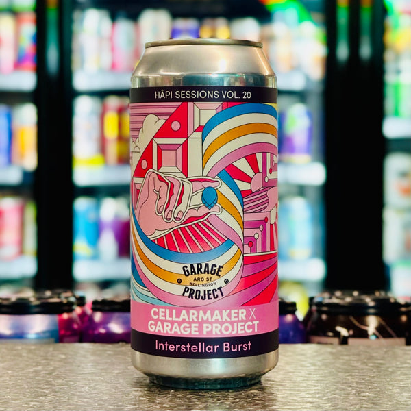 MIX 6 OR MORE GET 20% OFF' GARAGE PROJECT X CELLARMAKER BREWING INTERSTELLA BURST WET HOP WEST COAST IPA 7% ABV