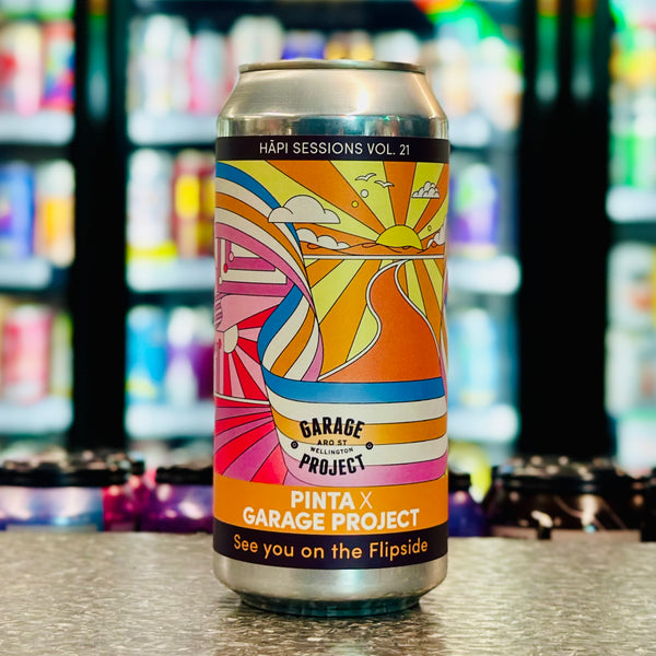 MIX 6 OR MORE GET 20% OFF' GARAGE PROJECT X PINTA BREWING SEE YOU ON THE FLIPSIDE OLD SCHOOL WEST COAST IPA 6.1% ABV