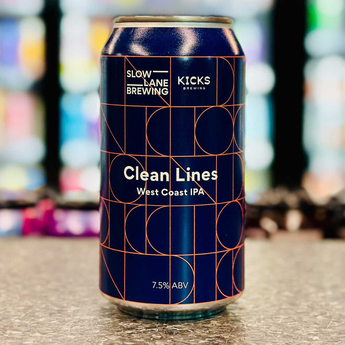 MIX 6 OR MORE GET 20% OFF' SLOW LANE BREWING X KICKS BREWING CLEAN LINES WEST COAST IPA 7.5% ABV