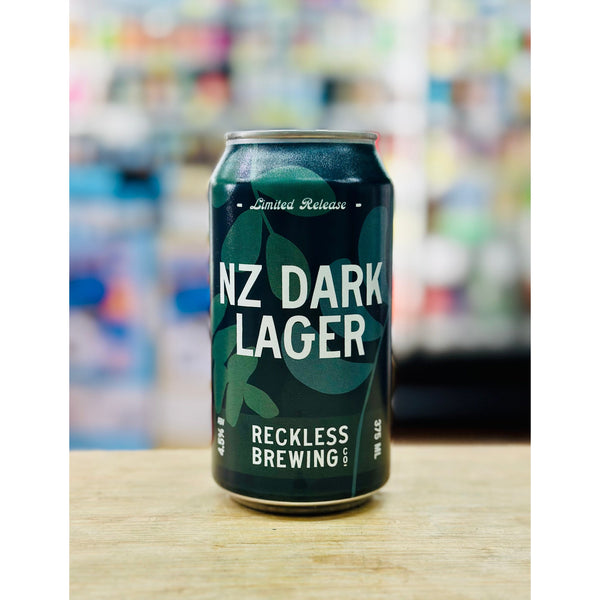 'MIX 6 OR MORE GET 20% OFF' RECKLESS BREWING NZ DARK LAGER 4.5% ABV